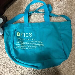 Figs Vibrant Blue Tote Bag